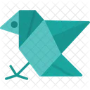 Airplane Fly Origami Icon