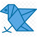 Airplane Fly Origami Icon