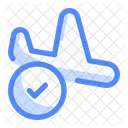 Airplane Arrived Transportation Transport Icon