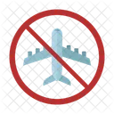 Airplane Ban Cancel Flight Banned Flight Icon