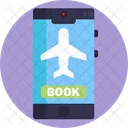Public Transport Airplane Booking Icon