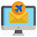Airplane Email  Icon