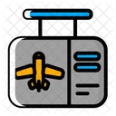Airplane Flying Checking  Icon