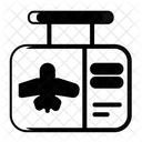 Airplane Flying Checking Airplane Plane Board Icon