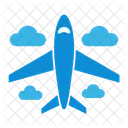 Airplane In Sky Travel Flight Icon