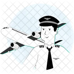 Airplane Pilot  Icon