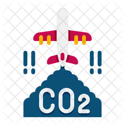 Airplane Pollution  Icon