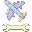 Airplane Repair Lineal Color Icon Icon