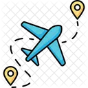 Airplane route  Icon