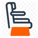 Airplane Seat Building Blueprint Icon