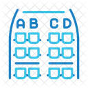 Airplane seat plan  Icon