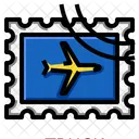 Airplane Stamp  Icon