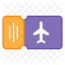 Airplane Ticket Coupon Card Icon