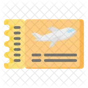 Airplane Ticket Departure Boarding Pass Icon