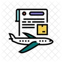 Contract Airplane Transportation Icon