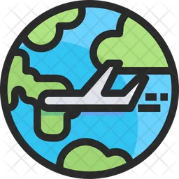 Airplane Travel  Icon