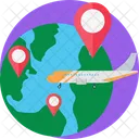 Airplane Travel  Icon