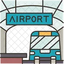 Airport Train Transportation Icon