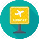 Signboard Airport Travel Icon