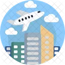 Airport Flying Building Icon
