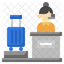 Airport Luggage Desk Icon