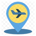 Airport Location Map Icon