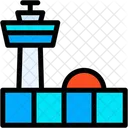 Airport Control Tower Building Icon
