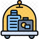 Airport Baggage Luggage Cart Icon