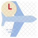 Airport Airplane Time Icon