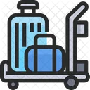 Airport Cart Trolley Luggage Trolley Icon