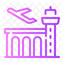 Airport Infrastructure Flight Icon