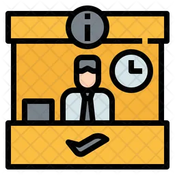 Airport Information Desk  Icon