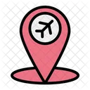 Airport Location Maps And Location Transportation Icon