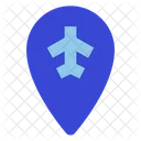 Airport Pin Pin Map Icon