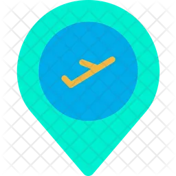 Airport Pin  Icon