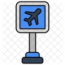 Airport Roadboard Signboard Info Board Icon