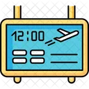 공항 터미널 시간표 아이콘
