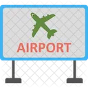 Airport Location Airport Sign Billboard Icon