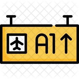 공항 표지판  아이콘