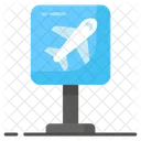 Airport Sign Board Guidepost Icon