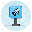 Airport sign board  Icon