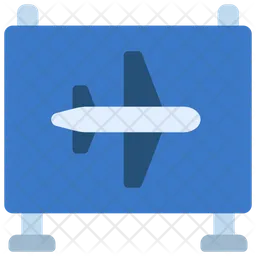 Airport Signboard  Icon