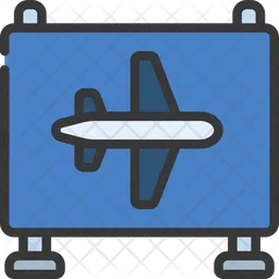 Airport Signboard  Icon