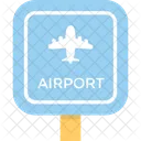 Airport Sign Board Icon
