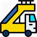 Airport Truck Transport Stair Truck Icon