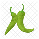 Aji Verde Comida Verdura Icon