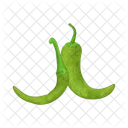 Aji Verde Comida Verdura Icon