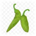 Aji Verde Comida Verdura Icon