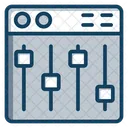Filtro Ecualizador De Musica Parametros Icono