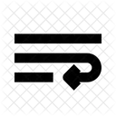Ajustar Texto Texto Ajuste De Palabras Icono